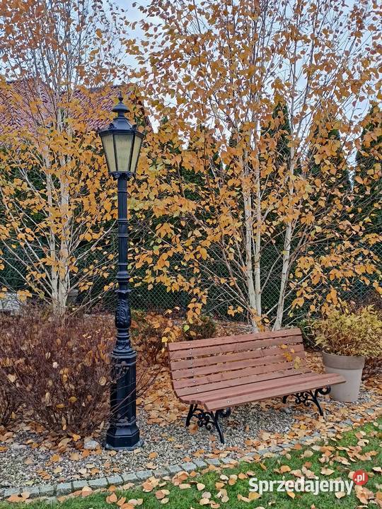 parkowa ogrodowa lampa latarnia żeliwna h 380 Lampy ogrodowe