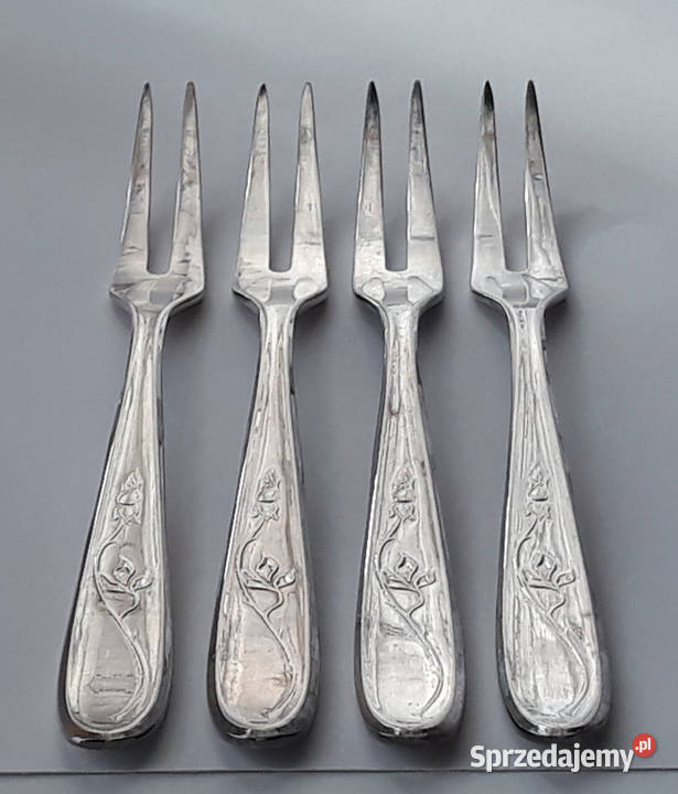 Posrebrzany widelec serwingowy do wędlin mięs Pozostałe Dąbrowa Górnicza sprzedam