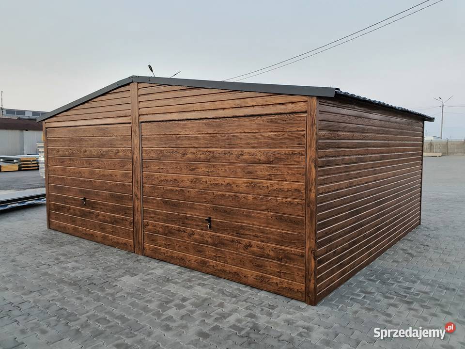 Garaż 6x6 br uchylne DWUSPAD ORZECH KRAJ szybko Gdańsk sprzedam