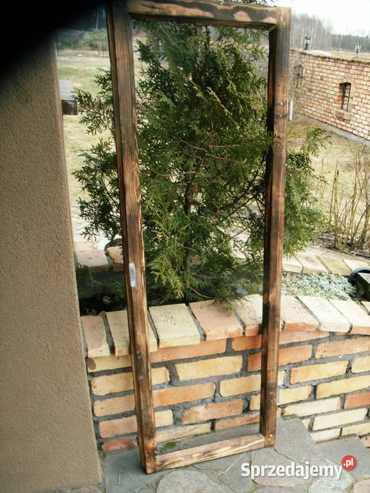 Okno rama loft na lustro aranżację zdjęcie Ełk