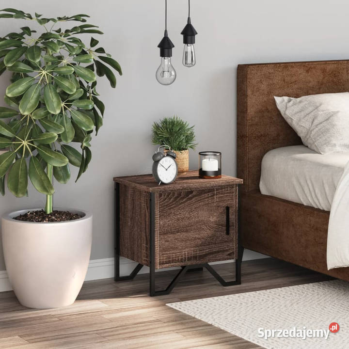Szafka nocna brązowy dąb 40x30x40 materiał Nocne Warszawa