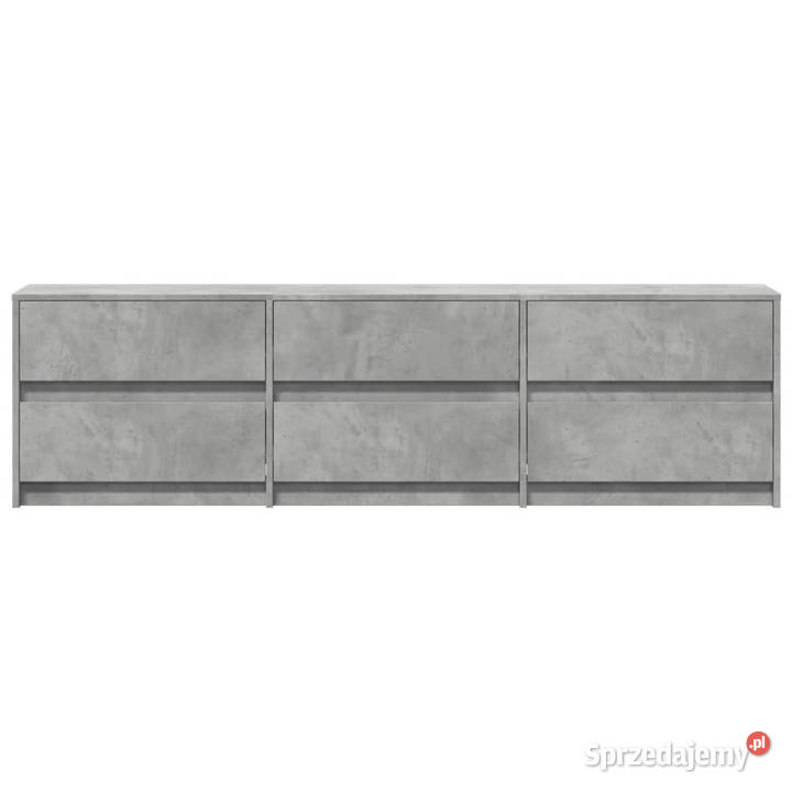 Szafka pod TV z LED szarość betonu 180x34x50 Warszawa