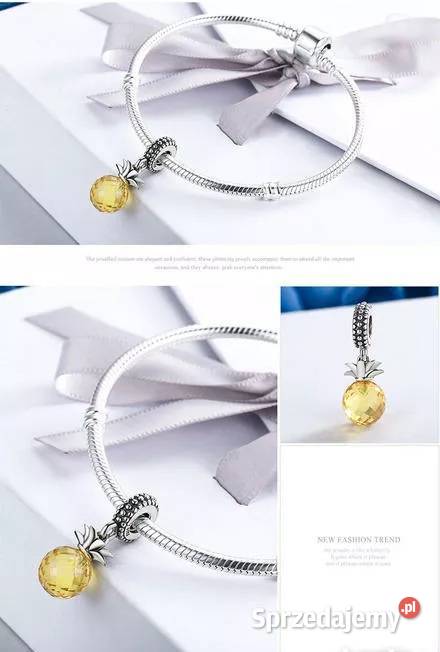Charms Moments zawieszka Pandora ananas fasetka Warszawa
