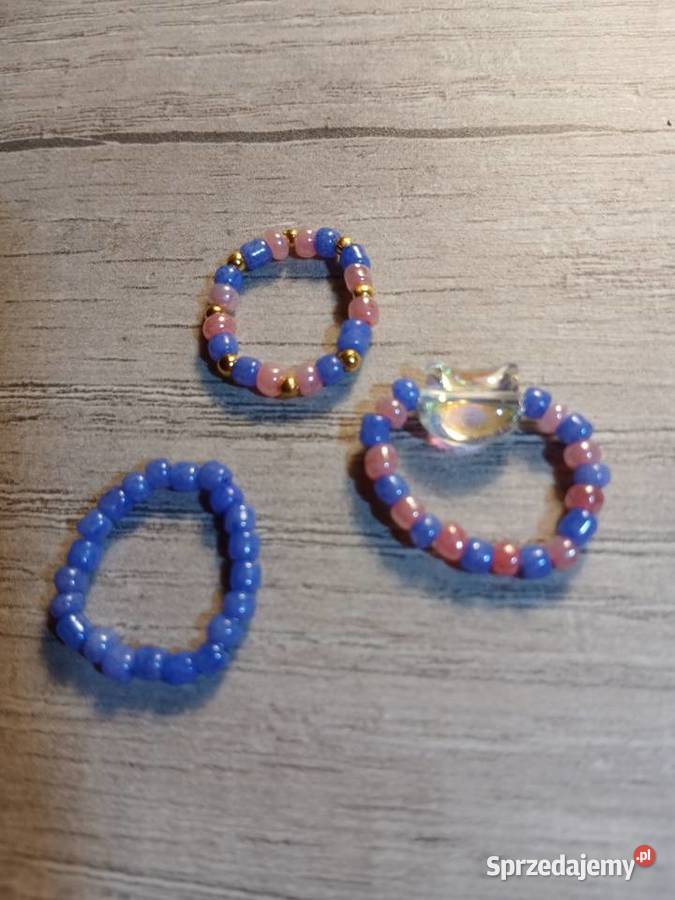 Pierścionki z koralików kotek śląskie Gliwice