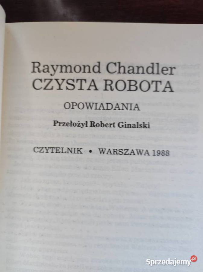 Raymond Chandler Playback Czysta robota Kielce