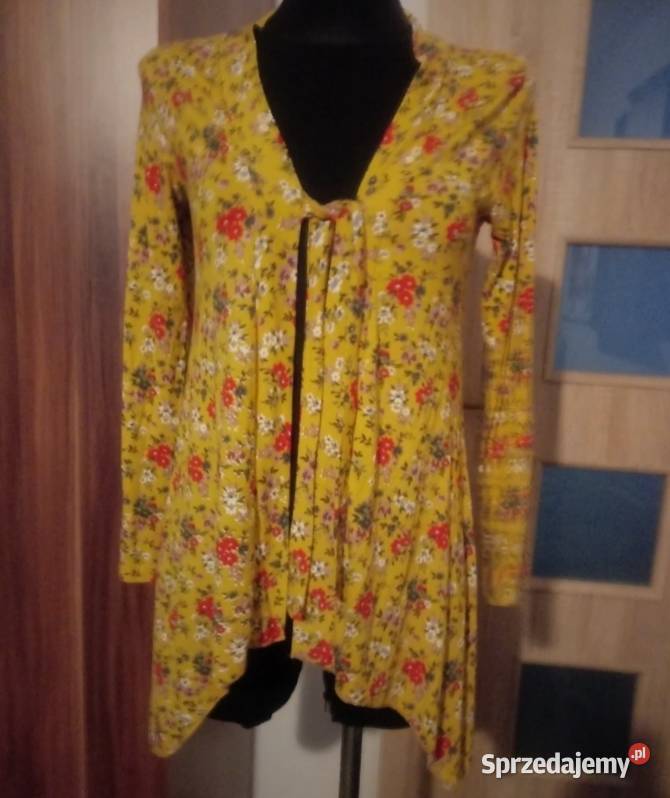Narzutka w kwiaty musztardowa Chrzanów