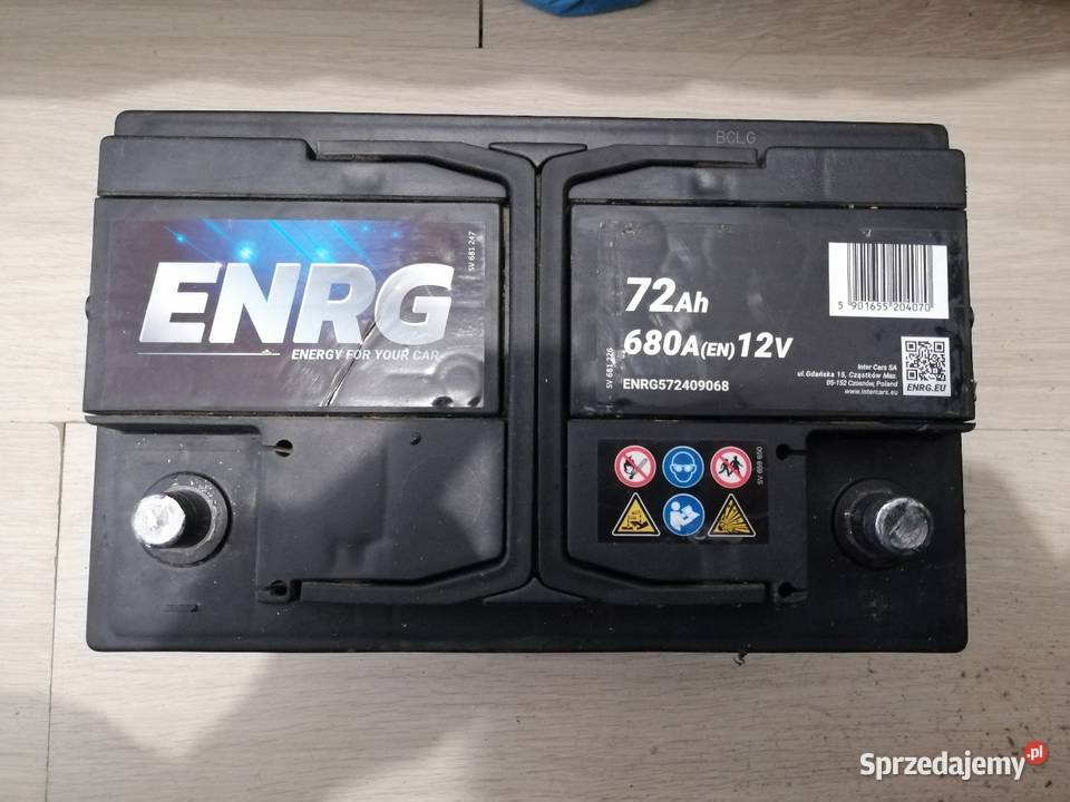 Roczny Akumulator ENRG 72Ah 680A osobowe Kraków