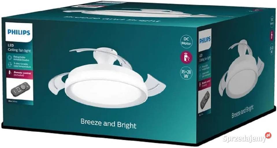 PHILIPS LED Bliss 28W Wentylator Sufitowy 35W Instalacje