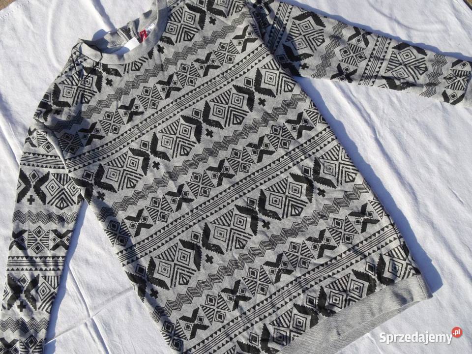 Nowa bluza sukienka aztecki wzór HM 38 M czarny małopolskie Nowy Sącz