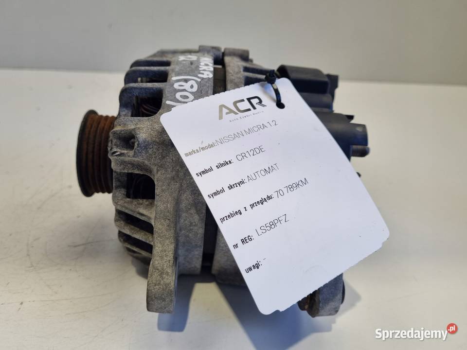 ALTERNATOR Nissan Micra K12 12 16V valeo Rudka sprzedam