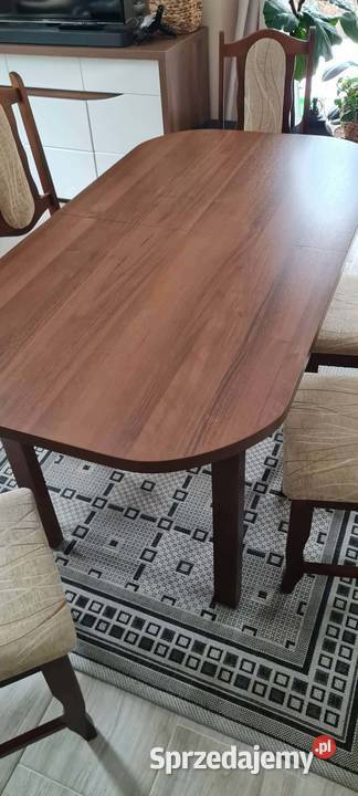 Sprzedam wyjątkowy stół rozkładany z 6 krzesłami 76cm