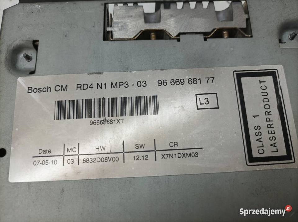 RADIO 7649134392 Peugeot Partner II 2008 świętokrzyskie sprzedam