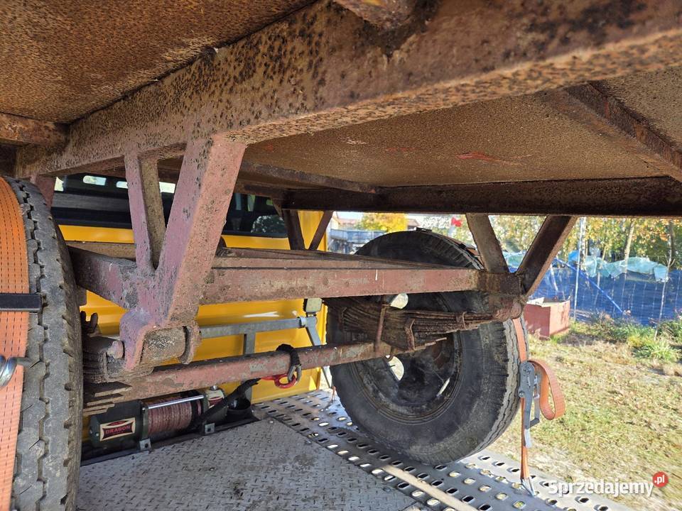 Przyczepa rolnicza 35t d44 sztywna transport uszkodzony łódzkie