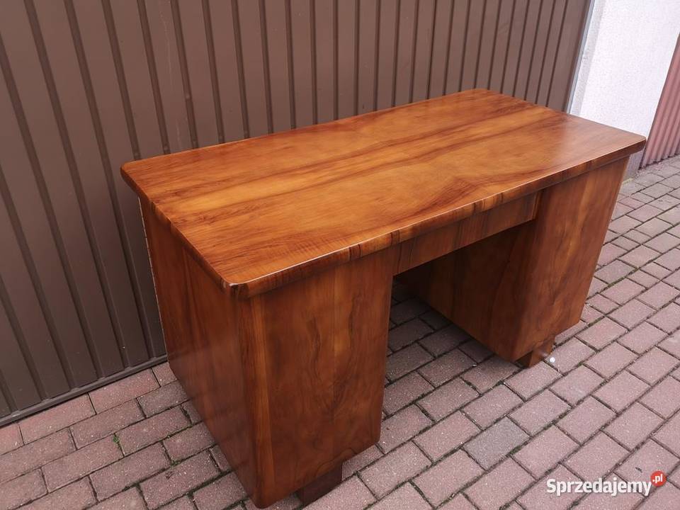 Biurko ARTDECO Orzech Zgrabne Stare Antyk