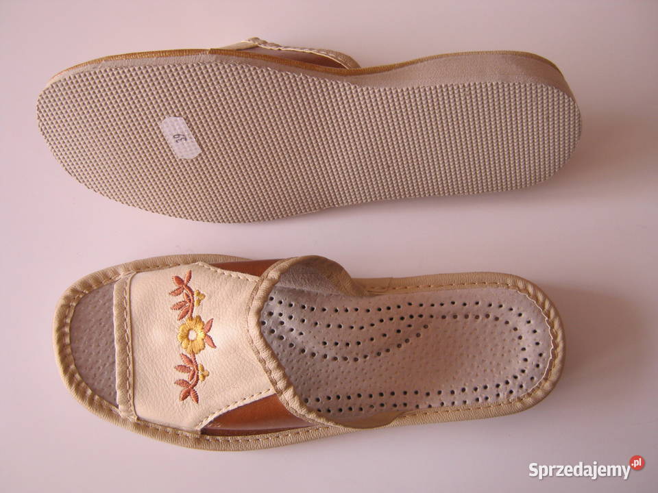 Ciapy kapcie damskie skórzane Lublin