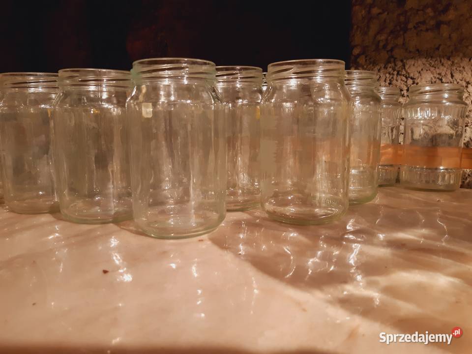 Słoiki z zakrętkami różne pojemności lubelskie Nałęczów