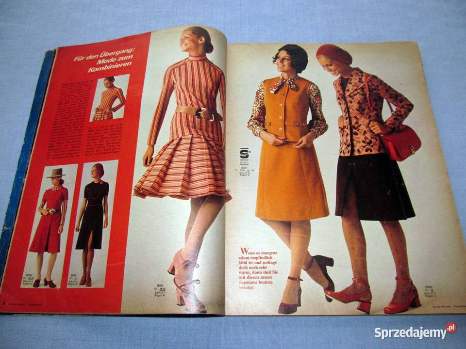 Burda Moden 81971 magazyn mody wykroje Vintage