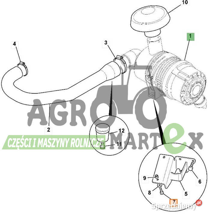 32006564 32006564 NAKRĘTKA ŚRUBA M8 JCB Wichrów sprzedam