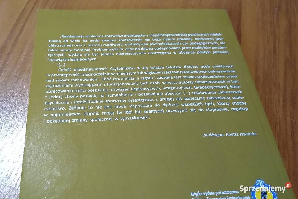 Readaptacja społeczna sprawców przestępstw z Gdańsk sprzedam