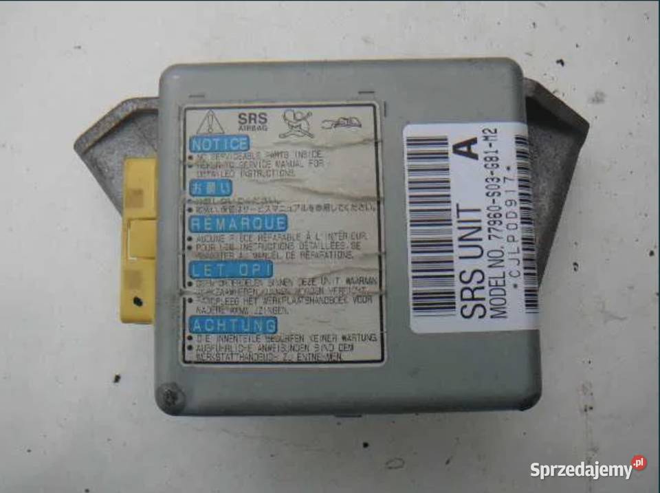 Sensor AIR BAG Honda Civic VI 77960s03g81m2 wielkopolskie Ostrów Wielkopolski