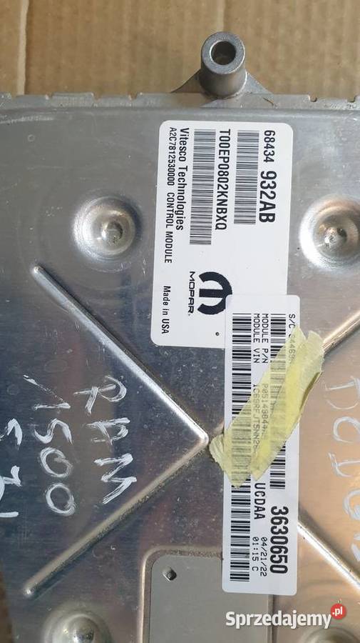 Dodge RAM 1500 57 Sterownik Komputer Silnika świętokrzyskie