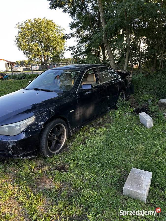 BMW E60 30 wypadkowa Lubień Kujawski
