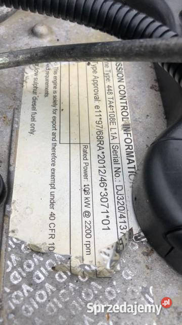 Silnik JCB 448 TA4 108L1A CZĘŚCI