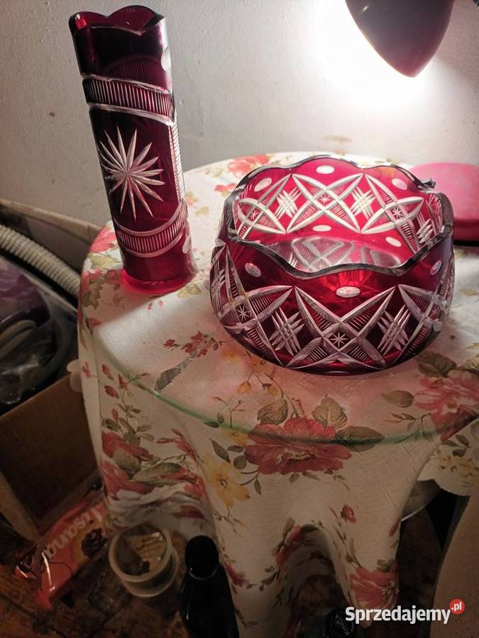 Misa I wazon szklany ręcznie szlifowany Bielsko-Biała