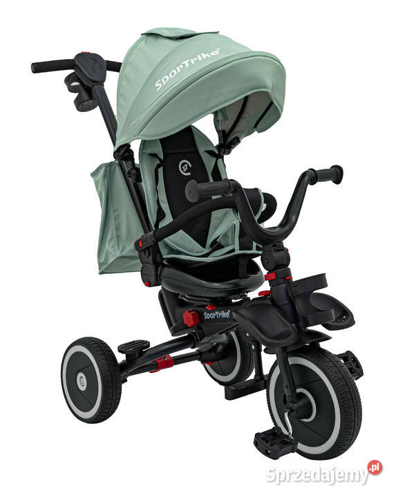 Rowerek Trzykołowy RIDER zielony koła EVA z