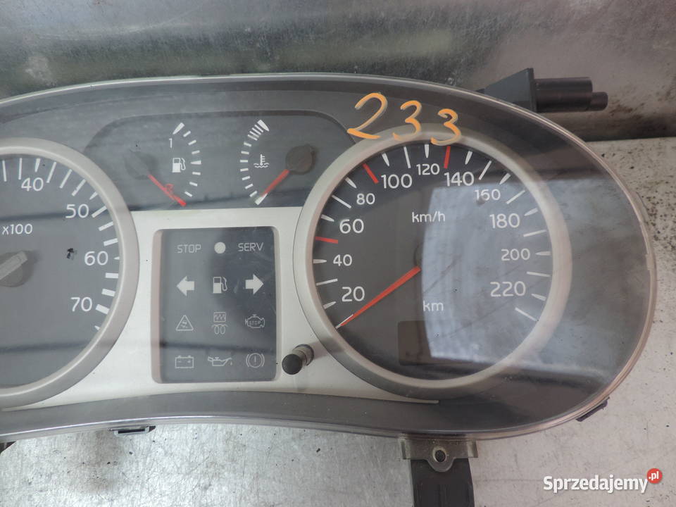 LICZNIK ZEGAR RENAULT CLIO 2 FL 15 DCI Wyposażenie wnętrza