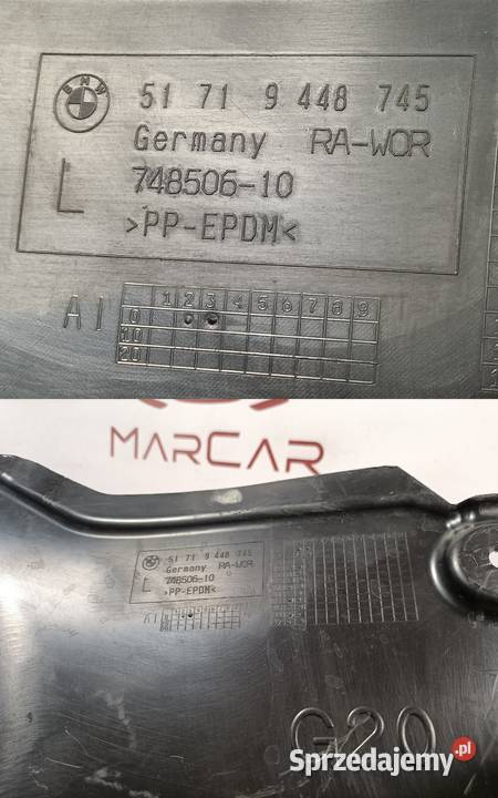 BMW 3 G20 G21 NADKOLE LEWY PRZÓD CZĘŚĆ TYLNA sprzedam
