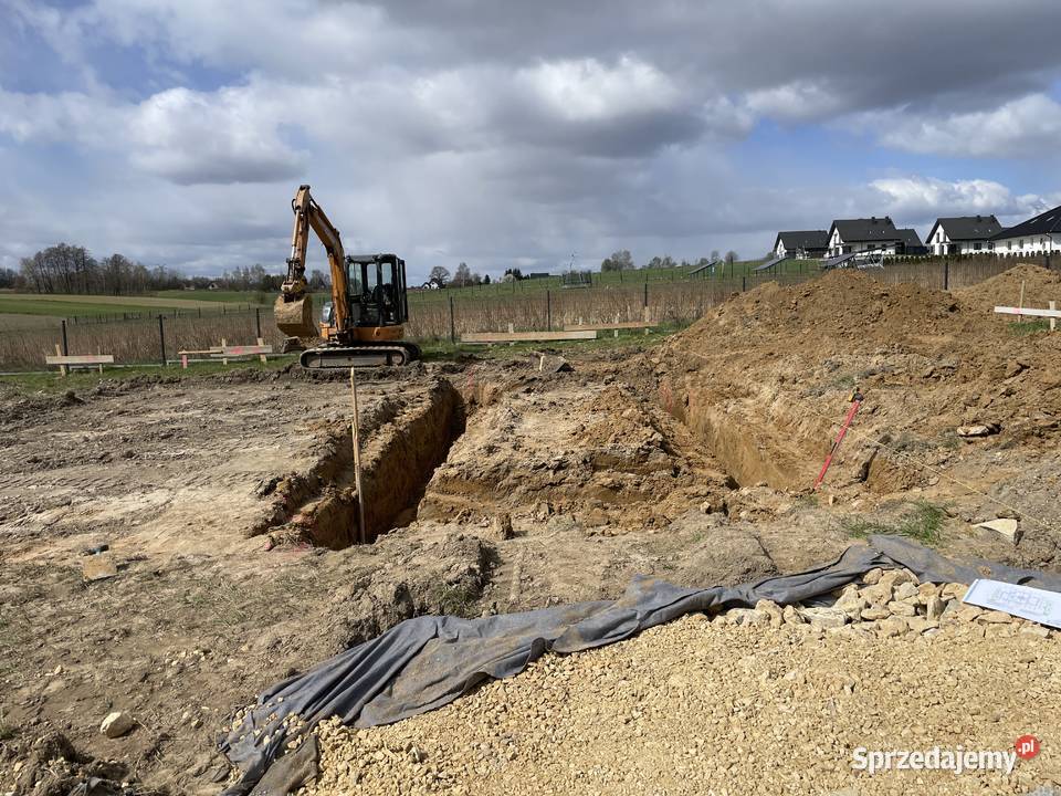 Usługi koparka obrotowa plus wozidlo transport Myślenice