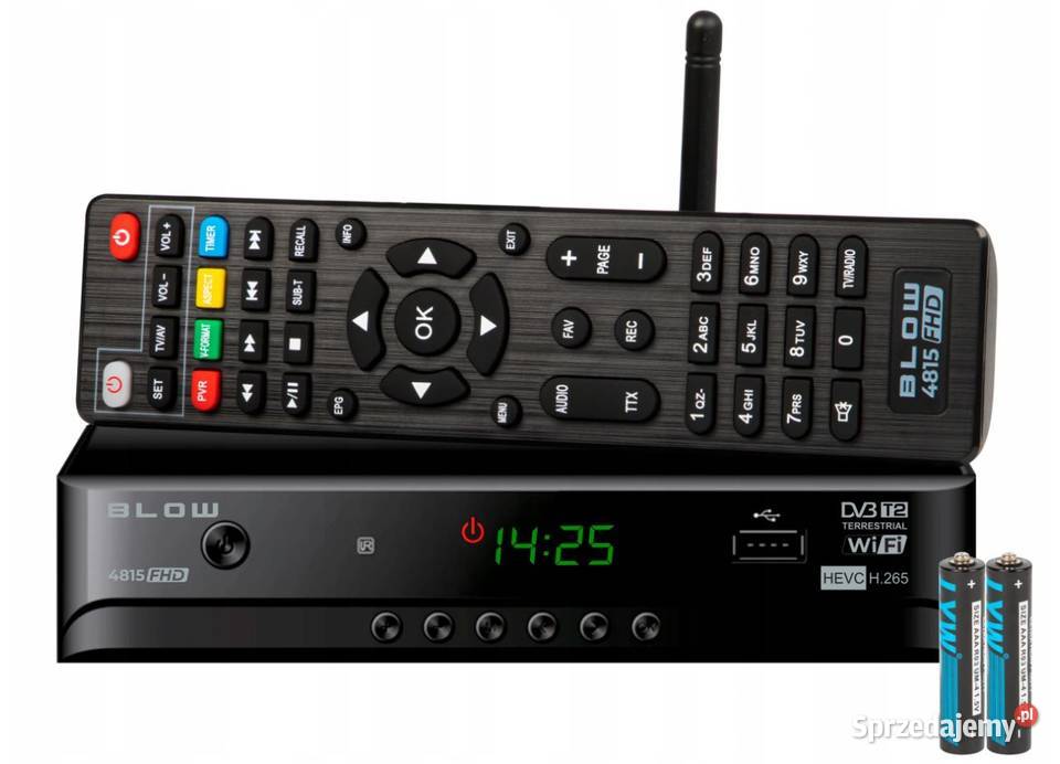 Tuner Dekoder Cyfrowy TV naziemnej DVB-T2 H.265 HEVC FHD USB