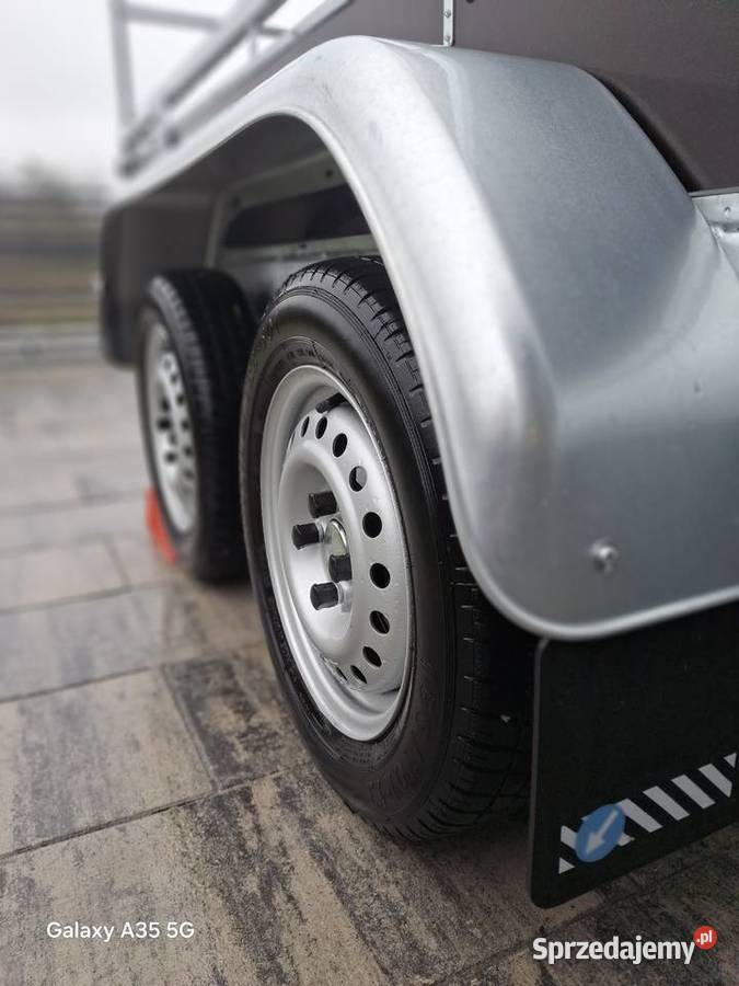 Przyczepka dmc 750 3mx15m 2 osie Alu najazdy oś Kleczew sprzedam