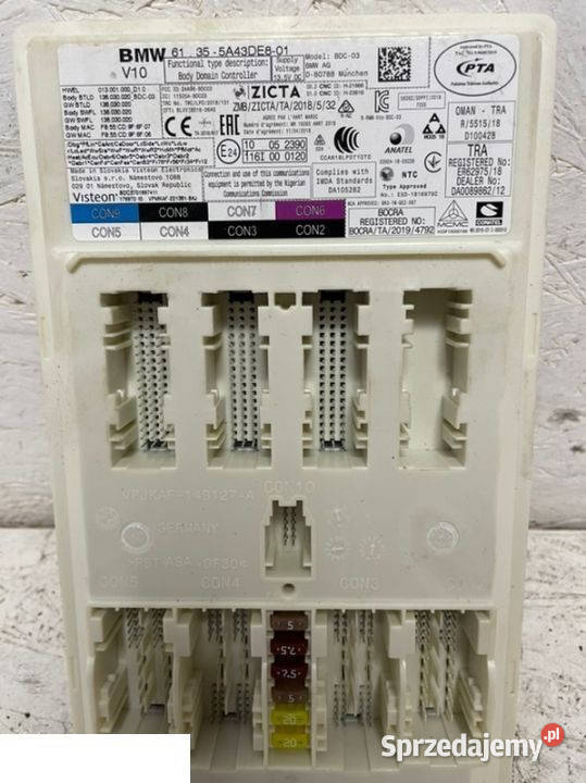 BMW 3 g20 330e moduł sterownik BDC Kozubszczyzna
