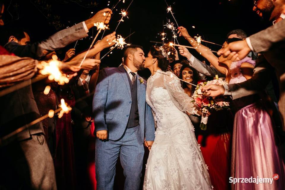 ZIMNE OGNIE NA WESELE ŚLUB URODZINY 90 60 sztuk wielkopolskie Poznań