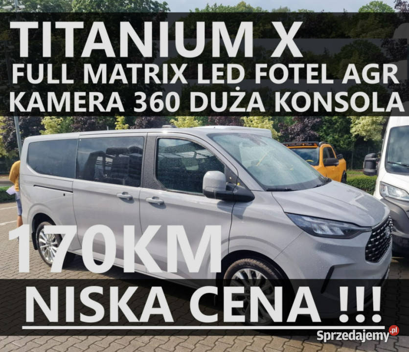 Ford Tourneo Custom Titanium X 170 Kamera 360 Szczecinek