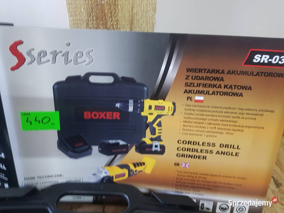 SZLIFIERKA KĄTOWA AKU 125MM WKRĘTARKA AKU 24V5Ah Głogowa