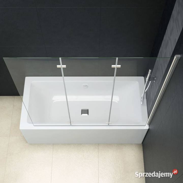 vidaXL Składana kabina prysznicowa 3 panele ESG Warszawa