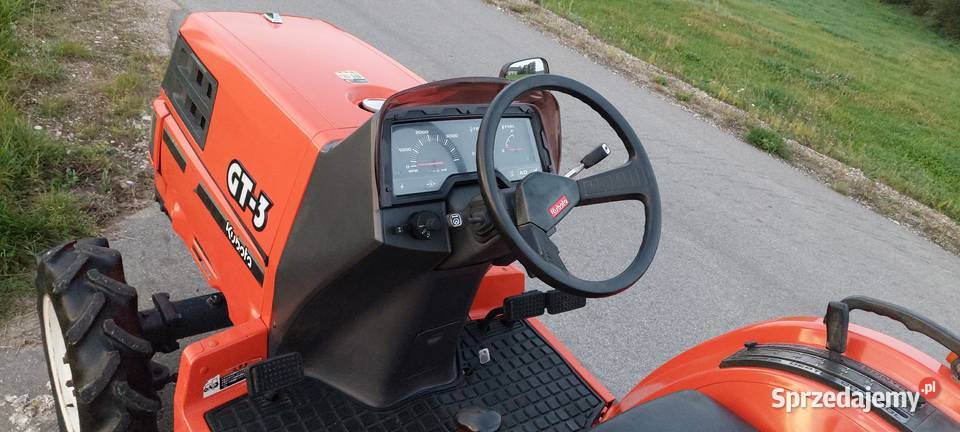 Traktorek Kubota GT3 z glebogryzarką piękny stan Augustów
