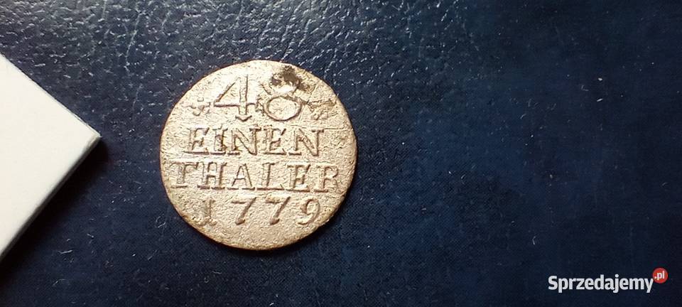 Stare monety 148 talara 1779 kwiat Niemcy srebro Lesko