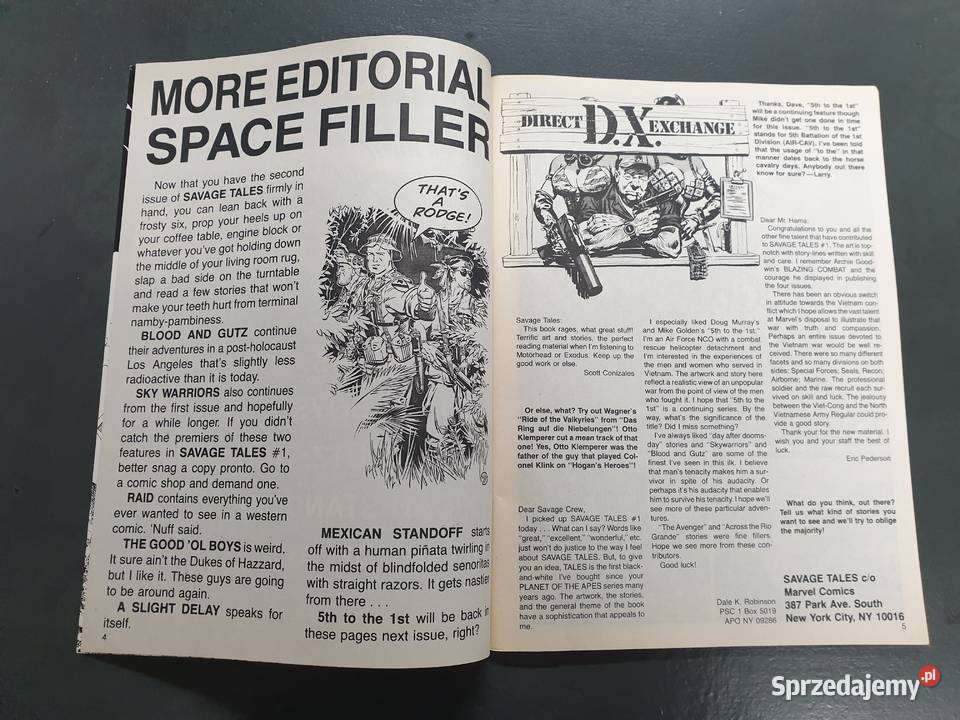 Savage Tales Marvel Magazine 1985