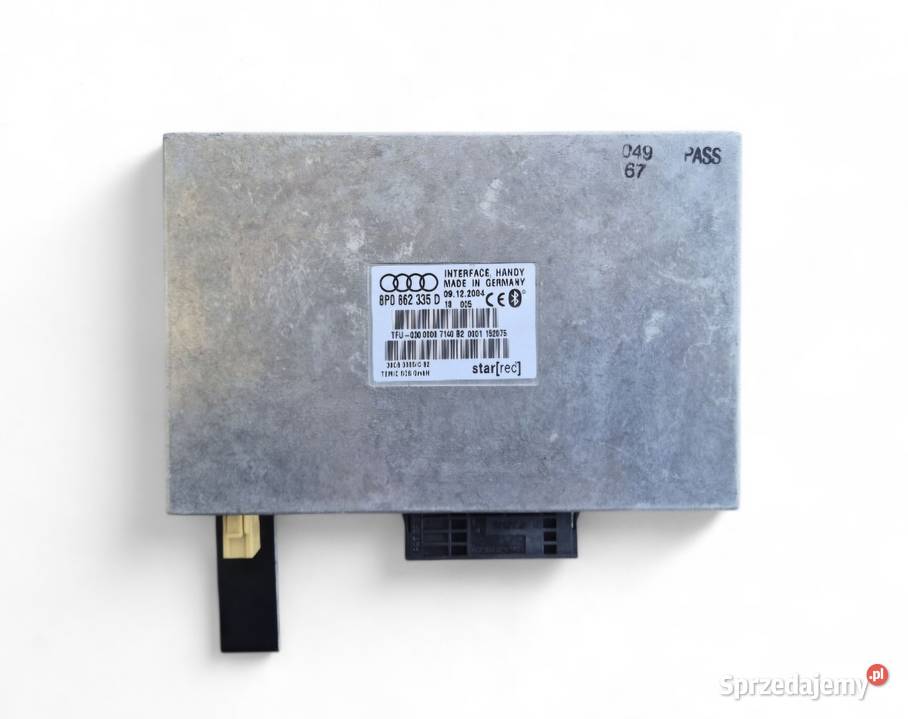MODUŁ STEROWNIK BLUETOOTH AUDI A3 8P 8P0862335D Działoszyce