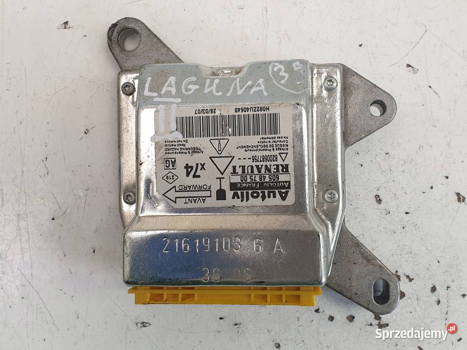 Renault Laguna II MODUŁ AIRBAG Poduszek Rudka sprzedam