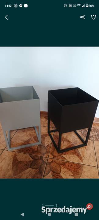 Kwietniki metalowe stojące Loft dobKwietniki Ostrowiec Świętokrzyski