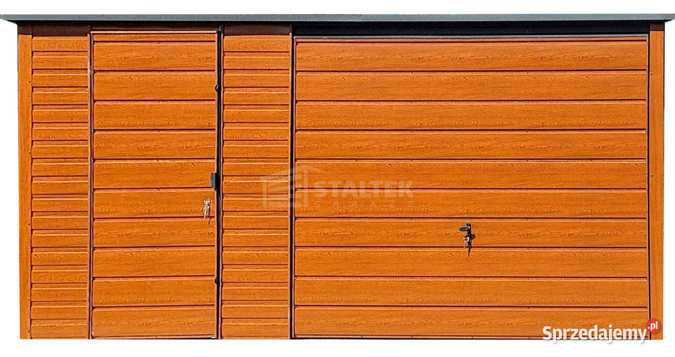 Garaż blaszany 5x6m Brama uchylna drzwi sprzedam