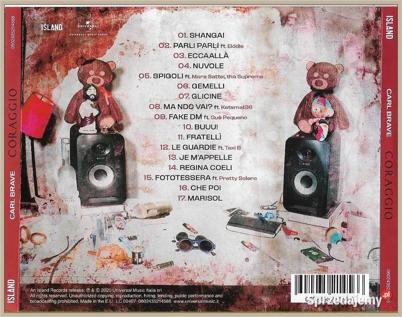 Carl Brave Coraggio Album CD Krynica-Zdrój