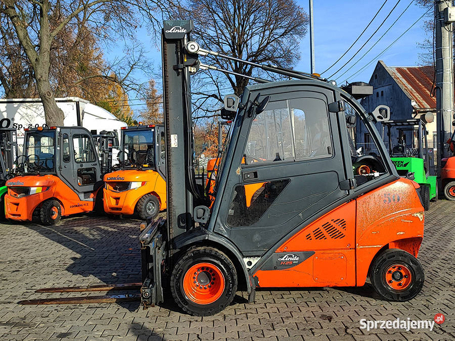 Wózek widłowy Linde H25T02600 duplex 415 m LPG Kęty
