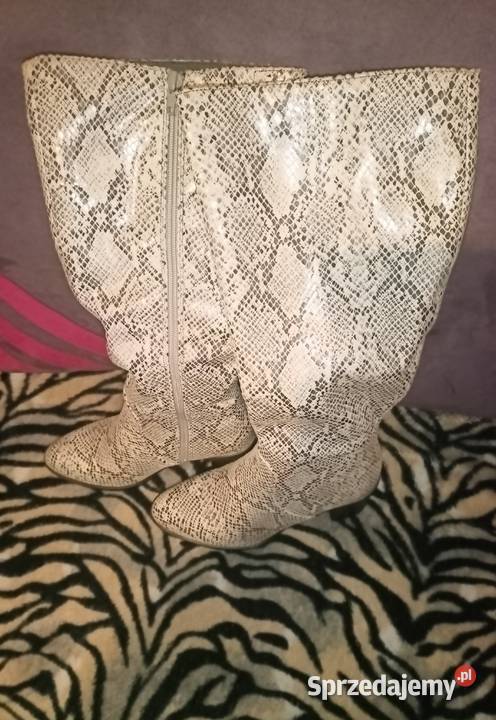 Buty Kozaki skóra węża 38 Olsztyn