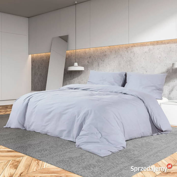 Zestaw pościeli szary 225x220 lekka mikrofibra Warszawa sprzedam